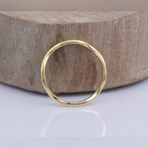 Anillo de Eternidad de Plata de Ley 925, Chapado en Oro, Diseño de Ondas Orgánicas, Estilo Clásico para Bodas, Fiestas y Aniversarios - Product Image 3