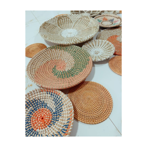 Artisanat en bambou de rotin qui respecte l'environnement de artisanat de panier de tenture de stockage de Seagrass de Boho pour l'exportation - Product Image 4