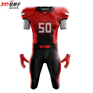 Ropa deportiva de equipo profesional Uniformes de fútbol americano Talla grande Ropa deportiva de entrenamiento personalizada Precio al por mayor Deportes de equipo personalizados - Product Image 2