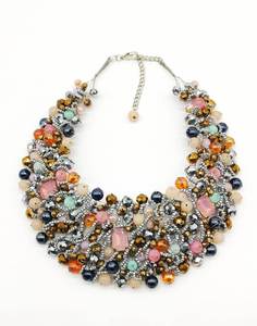 Collares de cuentas de moda étnica hechos a mano, Gargantilla de cuentas hechas a mano únicas, precio al por mayor en línea para Joyería exclusiva - Product Image 4