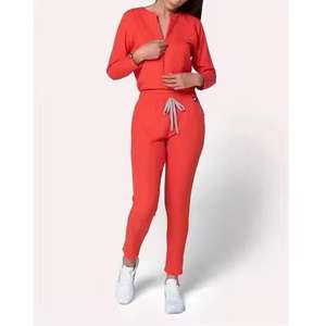 Ensemble d'uniformes médicaux de haute qualité pour hôpital, en polyester et élasthanne, pour femmes et hommes, uniformes d'infirmière, tenues médicales - Product Image 1