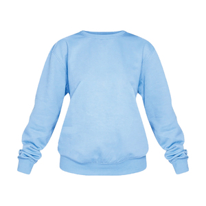 Sudadera de Invierno Ecológica Personalizada para Mujer, Transpirable, Resistente al Viento, de Poliéster/Algodón, Cuello Redondo, con Relieve/Bordado en la Parte Delantera - Product Image 1