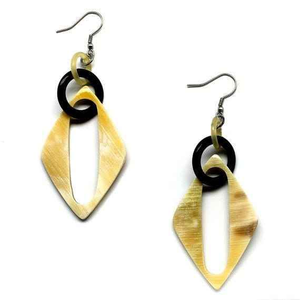 Crescent Crafts Boucles d'oreilles en corne de buffle de qualité supérieure Lovely Design Style romantique de qualité supérieure pour les mariages par glowin fashion - Product Image 1