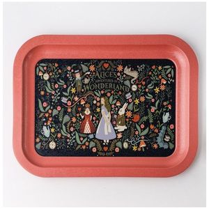 Plateau rectangulaire en métal Kontensan EE1619A 233x307mm Alice au pays des merveilles - Product Image 1
