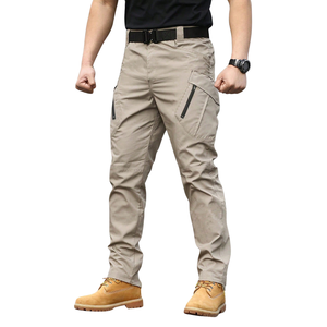 Pantalon cargo homme d'extérieur léger, utilitaire, multi-poches, coupe droite, durable, pour usage quotidien, taille mi-haute, respirant, séchage rapide - Product Image 1