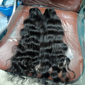 Extensiones de cabello humano Remy indio recto negro Virgen sin procesar 100% al por mayor para Genius Weft de alta calidad - Product Image 6