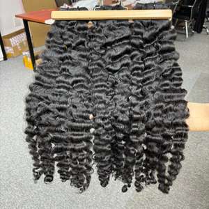 ผมหยิกจากพม่าหลวมๆในเส้นผมมนุษย์ผม100% ผมดิบ - Product Image 3