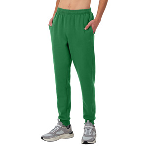 Pantalons pour hommes avec logo personnalisé Pantalon de survêtement taille haute 100% Polyester Jogger de couleur unie avec poches Pantalons décontractés de haute qualité pour hommes - Product Image 5