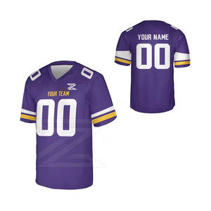 Maillot de football américain de qualité supérieure pour hommes, respirant, 100% polyester, fabriqué aux États-Unis - Product Image 2