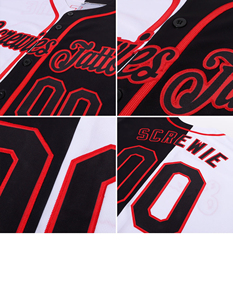 Vente en gros de maillots de baseball à transfert de chaleur personnalisés avec logo maillots de baseball à boutons complets pour hommes - Product Image 6