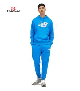 Chaqueta con cremallera personalizada para hombre, conjunto deportivo de poliéster, pantalones anchos apilados, pantalones deportivos apilados, chándales apilados para hombre - Product Image 5