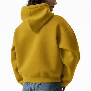 Sweat à capuche surdimensionné personnalisé pour l'hiver, 430 g/m², poids lourd, 100 % coton molletonné, haute qualité, streetwear Y2K, sweat à capuche pour homme avec poche - Product Image 3