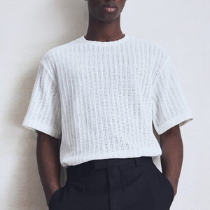 Top qualité hommes personnalisé blanc plaine poids lourd respirant conception couleur unie coupe régulière t-shirt hommes t-shirt - Product Image 3