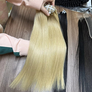 2024 Hot Bonestraight Extensions de cheveux têtes d'entraînement femmes faisceaux de cheveux vietnamiens pour les femmes noires - Product Image 1