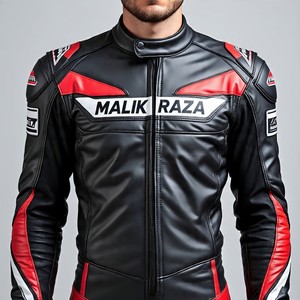Combinaison de moto et de course automobile en cuir | Malik Raza | Couleurs personnalisées Tailles Logos Marque privée | Prix bas en vrac - Product Image 4