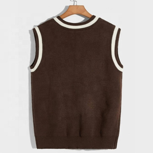 2025 <b>Men's</b> <b>Sweaters</b> Knitted Slim Fit Sleeveless <b>Sweater</b> <b>Vest</b> Casual Warm V-Neck Pullover for Winter High Quality Comfortable - Product Image 2