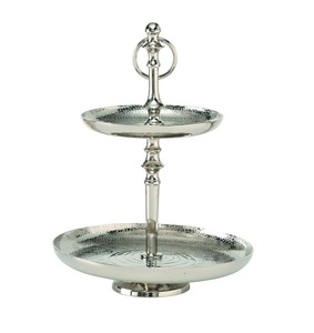 Hot Selling Latest Design Brass 3 <b>Tier</b> <b>Cake</b> <b>Stand</b> With Handle Metal <b>Cake</b> Holder in Wholesale Rate for Wedding Parties. - Product Image 5