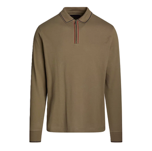 Best choice Slim Fit Golf for Polo <b>Shirt</b> High Quality Summer Knitted Style with Zipper and Full Sleeve <b>Men's</b> Formal Polo <b>Shirt</b> - Product Image 6