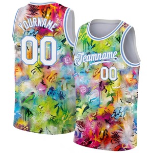 Uniforme de basket-ball personnalisé concevez votre propre logo ensemble de sublimation numérique imprimer maillot de basket-ball réversible pour hommes enfants jeunes - Product Image 2
