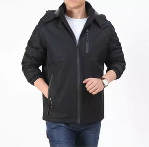 Veste universitaire élégante en satin pour hommes, fermeture à la ceinture, conception cargo imperméable, dernier style de rue pour la moto d'hiver - Product Image 1