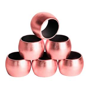 High Quality Metal Napkin Ring with Leaf Design for Luxury Dining Wedding & <b>Party</b> <b>Table</b> for Hotel Restaurant & Home Use - Product Image 2