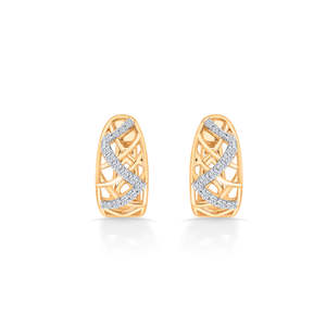 Boucles d'oreilles Eternal Swirls en or et diamants pour femmes - Product Image 2