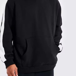 Sudaderas con capucha de invierno de peso pesado de gran tamaño personalizadas de alta calidad para hombres sudaderas con capucha de doble grosor patrón sólido para la temporada de otoño - Product Image 2