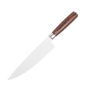 Venta al por mayor personalizado de alta calidad OEM ODM servicio Damasco cuchillo de cocina de acero inoxidable mango de madera Pakka cuchillo de cocina Chef - Product Image 1