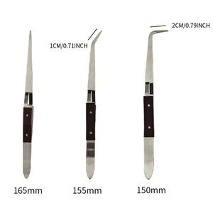 Pinzas antiestáticas negras para trabajos artesanales/pinzas Esd mecánicas electrónicas industriales/pinzas de soldadura - Product Image 6