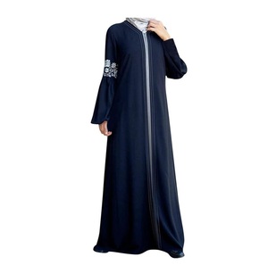 Abaya élégante grande taille pour femmes, vêtements de mode traditionnels musulmans respirants avec design ouvert sur le devant pour une utilisation en extérieur - Product Image 6