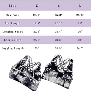 Women's <b>Tie</b> <b>Dye</b> Workout <b>Sets</b> 2 Pieces Seamless High Waist Yoga Leggings with Sports Bra Gym Outfit Clothes - Product Image 6
