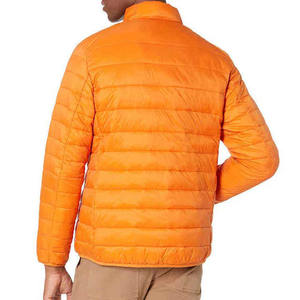 Chaqueta Acolchada con Cuello Alto Color Naranja, Impermeable, Ropa para Hombre, Chaquetas de Poliéster con Cierre de Cremallera, Ropa Deportiva de Invierno, Chaqueta para Hombre - Product Image 5