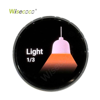 Module d'écran tactile rotatif Wisecoco 1,4 pouce 466*466 avec encodeur, écran OLED HMI, bouton de réglage de la luminosité, solution d'affichage pour la maison intelligente