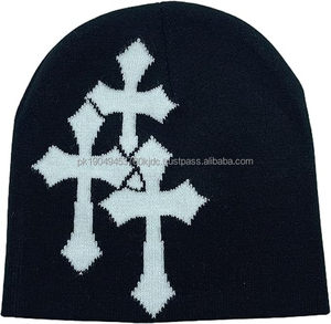 Y2K Beanie Knitted <b>Winter</b> <b>Hats</b> for Men <b>Women</b> Letter Printing Skull Cap with Dot Bow Camouflage Patterns for Beach Business Wear - Product Image 1