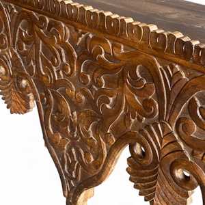 Handmade Traditional Mango Wood Console <b>Table</b> <b>Mirrored</b> Living Room Furniture for Entry Villa Hotel and Bedroom Use - Product Image 6