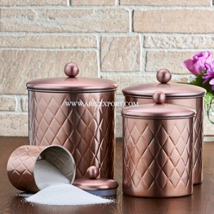 Hammered Designer Table Top Decorative Kitchen Tin Pots Excellent Quality Set Of 4 Round Restaurant Kitchen Decor Tin Pots - Product Image 3