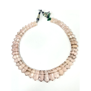 สร้อยคอช็อคเกอร์ทรงเหลี่ยมหรูหราทันสมัย ทำจากควอตซ์น้ำแข็งธรรมชาติ เกรด AAA ความยาว 18 นิ้ว - Product Image 1