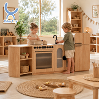 Ensemble de cuisine en bois pour enfants, jouet de simulation pour la maternelle, la garderie, la crèche, la salle de classe, jeu de simulation pour enfants