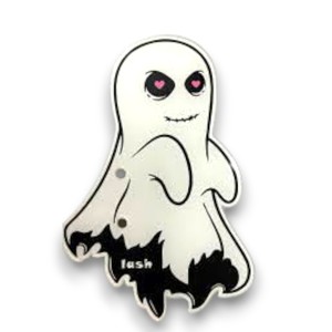 Tuile de cils en acrylique style citrouille d'Halloween Porte-cils en cercle imprimé de logo personnalisé Tuiles durables et durables - Product Image 5