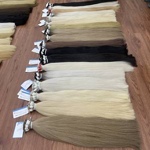 Extensions de cheveux Remy vietnamiennes en vrac Vente en gros Cheveux 100% humains droits naturels Super doublement étirés Grand stock - Product Image 2