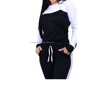 New Professional Custom Logo Unisex Sweat suit Workout Fitness Fleece Plus Size Hoodie and Jogger Tracksuit for Women OEM - Product Image 6