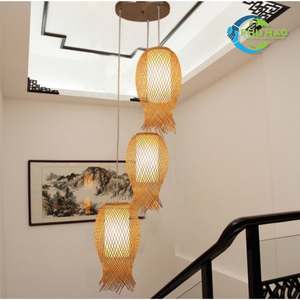 LUSTRES DE LANTERNE EN BAMBOU ROTIN Tissé Parfait pour l'intérieur et l'extérieur Décor à la maison Salle à manger Resort Jardin Personnalisation - Product Image 4