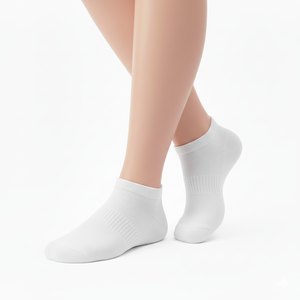 Chaussettes de baskets personnalisées Robe à cheville haute Caractéristique antibactérienne Style formel sportif Usage quotidien Logo/motif personnalisé Été - Product Image 4