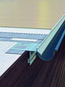 Renoplast ®   Perfil de aluminio para aleros K40, acabado de terrazas y balcones, suelos de baldosas sobre mortero adhesivo, sistemas de drenaje - Product Image 3