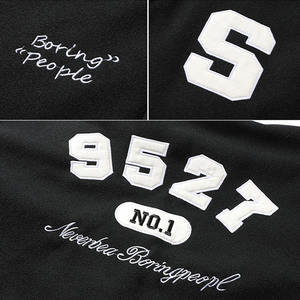 Venta al por mayor personalizado Varsity chaquetas invierno Letterman béisbol bombardero chaqueta en lona patrón personalizable - Product Image 6