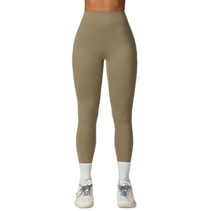 ชุดออกกำลังกายกันโป๊ กางเกงเลกกิ้งเอวสูงสำหรับผู้หญิง รับสกรีนโลโก้ กางเกงโยคะ ผ้าสี่ทิศทาง ยืดหยุ่นได้ดี - Product Image 3