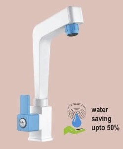 Robinet long col de cygne de qualité supérieure Robinet de machine à laver en plastique durable Installation facile Conception anti-corrosion - Product Image 2