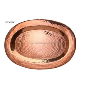 Plateau de service Fast Food en cuivre avec finition polie et poignée pratique, parfait pour les besoins de la cuisine et de la pâtisserie à domicile - Product Image 5