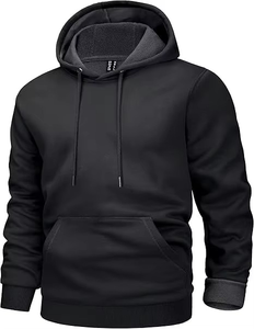 Sudadera con Capucha de Forro Polar Ligero 100% Algodón con Estampado Personalizado de Fábrica 2025, Sudadera Holgada de Invierno para Hombre, Estilo Hip Hop, Talla Grande - Product Image 5