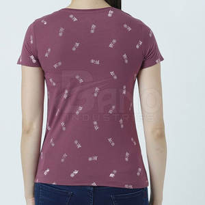 Mejores ventas bajo precio mujeres camisetas personalizadas al por mayor mujeres camisetas de tacto suave mujeres camisetas - Product Image 3